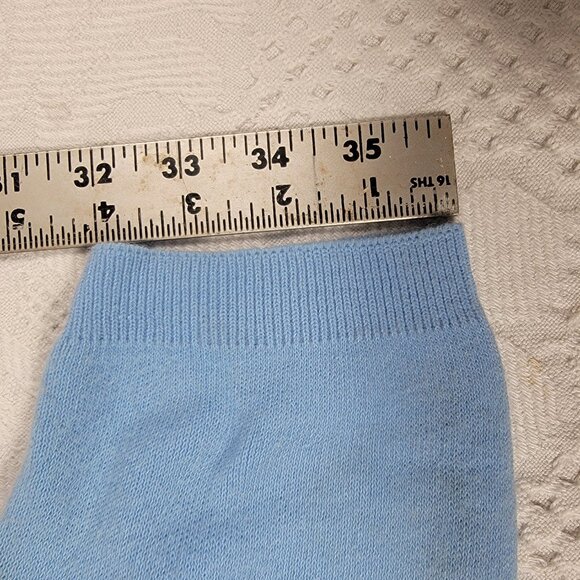 Vintage sweater short-sleeve button front cardigan with embroidery, blue medium - Picture 8 of 16